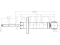 Rear gas shock absorber thumb