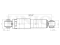 Rear gas shock absorber thumb