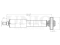 Rear gas shock absorber thumb