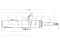 Left front gas shock absorber thumb