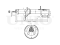 Left rear gas shock absorber thumb