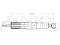 Rear gas shock absorber thumb