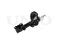 Left front gas shock absorber thumb