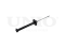 Rear gas shock absorber thumb
