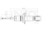 Rear gas shock absorber thumb