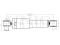 Rear gas shock absorber thumb