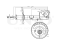 Left front gas shock absorber thumb