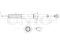 Front gas shock absorber thumb