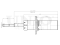 Front gas shock absorber thumb