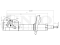Left front gas shock absorber thumb