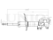 Left front gas shock absorber thumb