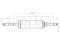 Rear gas shock absorber thumb