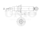 Rear gas shock absorber thumb
