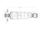 Rear gas shock absorber thumb