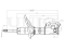 Left rear gas shock absorber thumb