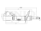 Left front gas shock absorber thumb