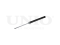 Rear gas shock absorber thumb
