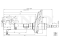 Left rear gas shock absorber thumb
