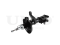 Left front gas shock absorber thumb