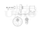 Front oil shock absorber thumb