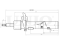 Left front gas shock absorber thumb