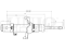 Right front gas shock absorber thumb
