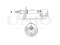 Right front gas shock absorber thumb