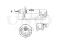 Left front gas shock absorber thumb
