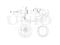 Left front gas shock absorber thumb