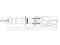 Left front gas shock absorber thumb