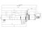 Front gas shock absorber thumb