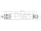 Front gas shock absorber thumb