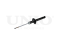 Rear gas shock absorber thumb
