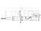 Left front gas shock absorber thumb