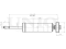 Rear gas shock absorber thumb