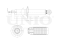Rear gas shock absorber thumb