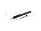 Rear gas shock absorber thumb
