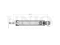 Rear gas shock absorber thumb