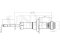 Rear gas shock absorber thumb