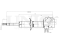 Left front oil shock absorber thumb