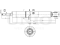 Right front gas shock absorber thumb