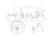 Left front gas shock absorber thumb