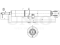 Left front gas shock absorber thumb