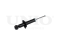 Rear gas shock absorber thumb
