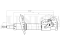 Right front gas shock absorber thumb