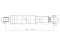 Rear gas shock absorber thumb