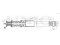 Rear gas shock absorber thumb