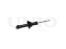 Rear gas shock absorber thumb