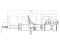Right front gas shock absorber thumb
