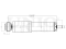 Rear gas shock absorber thumb